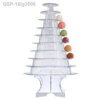 ☜X1 16ig3506 Transparente Macaron 10ชั้นชั้นวาง Macaroon Tower Baby Shower วันเกิดปาร์ตี้วันเกิด Suprimentos Do Casão