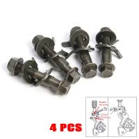 [HOT AIXUSACJWII 526] 4PCS 14Mm Steel Car Four Wheel Alignment Adjustable Camber Bolts 10.9 Intensity Screw Kit Cam Fits