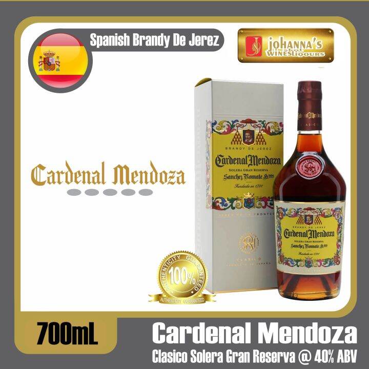 Cardenal Mendoza Clasico Solera Gran Reserva Brandy 700ml | Lazada PH