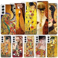 Kiss by Gustav Klimt Desig Soft Case For Samsung Galaxy S23 S22 S21 Ultra S20 FE S10 Plus Phone Cover S9 S8 + S10E S7 Edge Funda Phone Cases