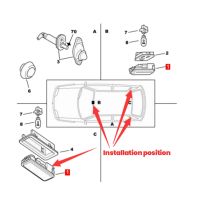 Interior Light Reading Light 636296 for Citroen AX ZX BX Peugeot 106 Lnterior Dome Lamp Interior Reading Lamp