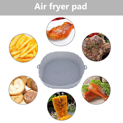 Air Fryer Liner Reusable Air Fryer หม้อซิลิโคนทนความร้อน Non Stick Square อาหารปลอดภัยสำหรับเครื่องปิ้งขนมปังเตาอบครัว Baking Grill Pan