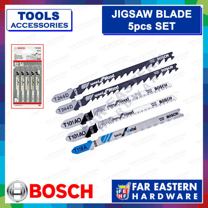 BOSCH Jigsaw Blade for Wood Metal Aluminum (5pcs per pack) FAR
