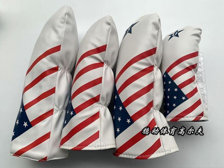 ชุดฝาครอบหัวไม้กอล์ฟ-ครบชุด-สไตล์ธงชาติอเมริกา-ครบชุด-no-1-ชุดไม้กอล์ฟ-no-1-ที่ครอบหัวไม้แฟร์เวย์