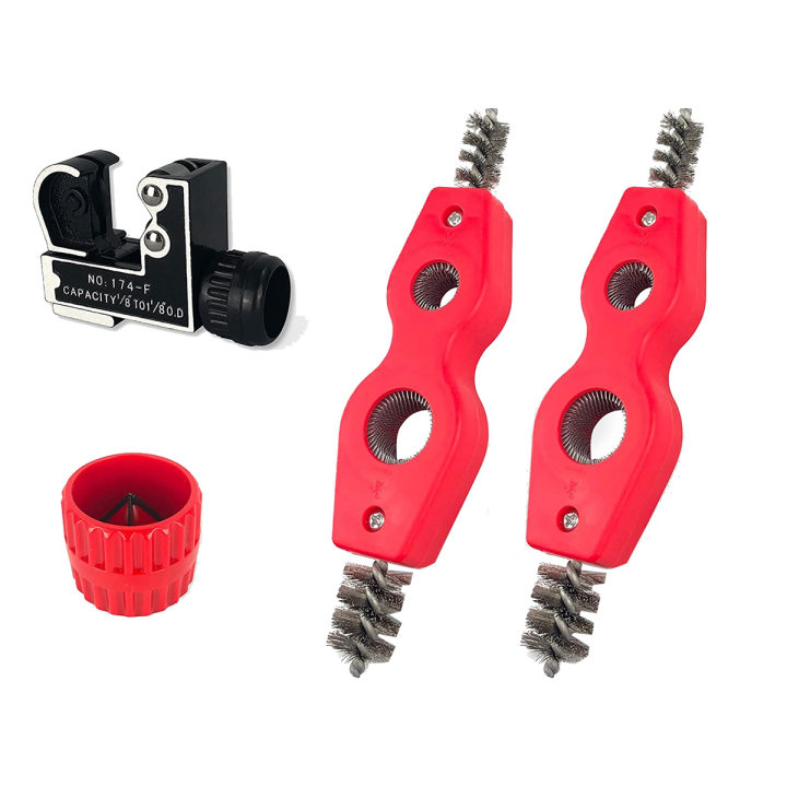 4PCS Mini Pipe Cutter Pipe Cutter Reamer, Copper Pipe Cleaner Preps
