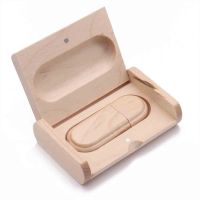 USB Flash Drive U Disk Memory Stick External Memory Wooden Flash Drive With Box Portable U Disk