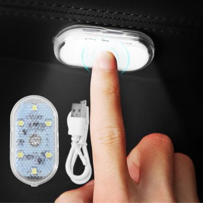 Wireless Leds Interior light LED Lamp Magnetic Car Ceiling Lamp Reading Light Car Decorations Roof Magnet Interior Lighting Bulbs  LEDs HIDs