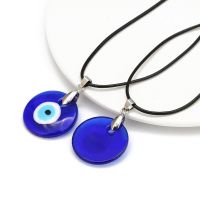 Classic Evil Eye Charms Necklace for Woman Blue Resin Round Pendants Couple Necklace Lucky Jewelry 2022 Fashion Friendship Gift