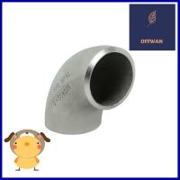 ข้องอ STANLESS SUS 304 90 องศา CITY 1 นิ้ว สีเทาSUS 304 STAINLESS STEEL ELBOW PIPE FITTING 90-DEGREE CITY 1IN GREY **มีบริการชำระเงินปลายทาง**