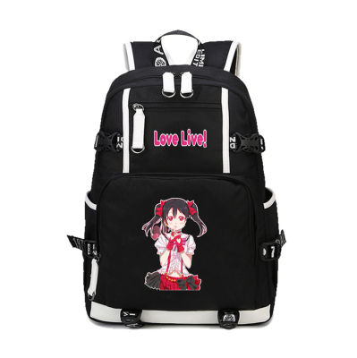 Anime Love Live Cosplay Backpack Cartoon Printing Student School Shoulder Bags Teenage Casual Laptop Travel Bag