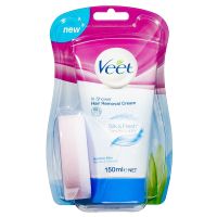 Veet In Shower Hair Removal Cream Sensitive ครีมกำจัดขนขณะอาบน้ำสูตรอ่อนโยนพิเศษจากต่างประเทศ