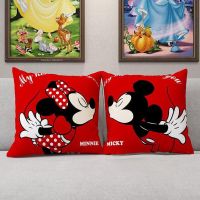 Disney Pillow Cover Car Sofa Pillow Cushion Cover Mickey Minnie Mouse Donald Duck Daisy Children Boy Girl Gift 45x45cm