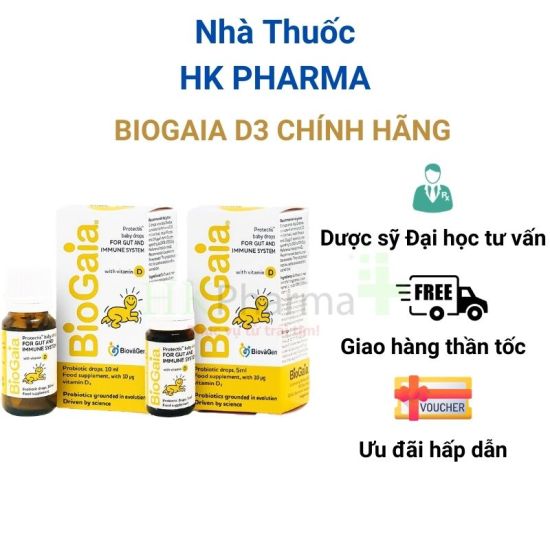 Men vi sinh biogaia kết hợp vitamin d3 - con tiêu hóa khỏe & cao lớn - ảnh sản phẩm 1