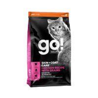 Go! SKIN + COAT CARE Chicken Recipe With Grains / Grain Free Salmon for cats สูตรเกรนฟรี บำรุงขน ปลาแซมอน แมวทุกสายพันธุ์  อายุตั้งแต่ 2 เดือนขึ้นไป