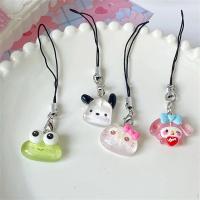 CONISTON Kawaii Purin จี้ห้อยกระเป๋า Kuromi My Melody จี้คู่รักสายชาร์จมือถือโทรศัพท์มือถือเชือกจี้ห้อยโทรศัพท์กระเป๋าพวงกุญแจ