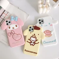 Melody Cinnamoroll เคสโทรศัพท์ซิลิโคนลายการ์ตูน Pom Pom Purin สำหรับ IPhone14/11/12/13 Iphone11pro สูงสุด/12pro สูงสุด/13pro สูงสุด/14pro/XS /X/xr Anti-Fall 0000