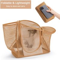 2023 Fashion Outdoor Mesh One Shoulder Handbag Outdoor Swimming Bag Camping Bag Shopping Storage Bag Equipment Bags