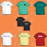 Haikyuu เสื้อยืดแขนสั้นคอสเพลย์ Johsai Nekoma Plus Size