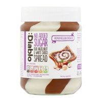 ?New Normal ? (x 1) Diablo No Added Sugar Duo Hazelnut &amp; White Choco Spread 350g เดียโบล ดูโอ้เฮเซลนัทและไวท์ช็อก ทาขนมปัง 350g