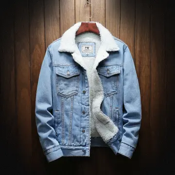 Men's blue denim blazer on sale jacket