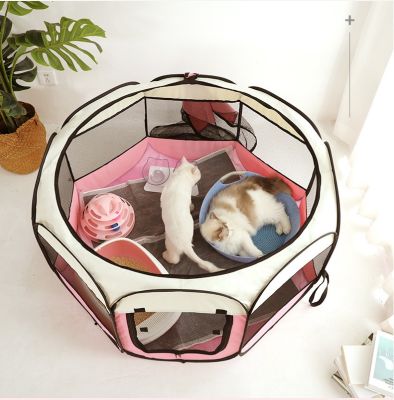 [pets baby] Cat Delivery Room Dolldog Bed Folding Dog Fance Cat Nest Dog Enclosure Cage For Cats Dogs