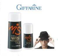 แป้ง Wis for men แป้งหอมโรยตัว 100 g.พร้อมโรลออนระงับกลิ่นกาย 50 ml. หอมติดทนนาน Giffarine Wis Powder Perfume and Roll-on Long Lasting Fragrance