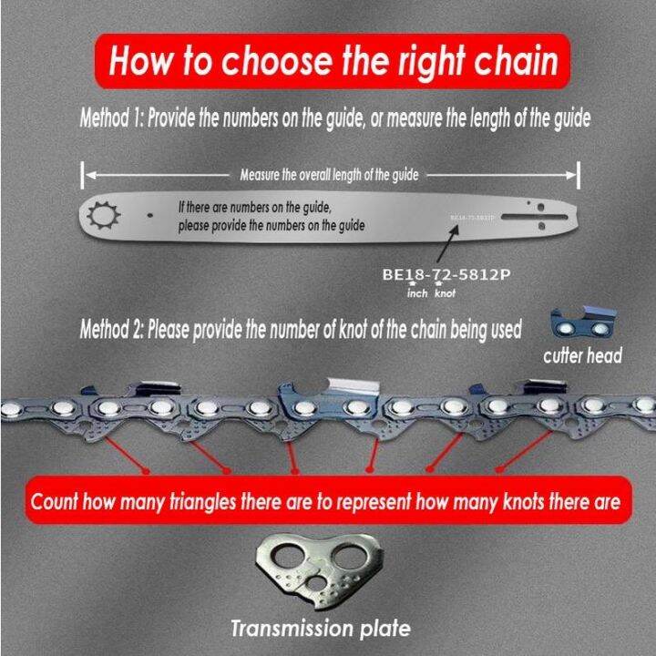 6 812 16 inch guide bar chain saw blade electric saw chain☃ Lazada PH