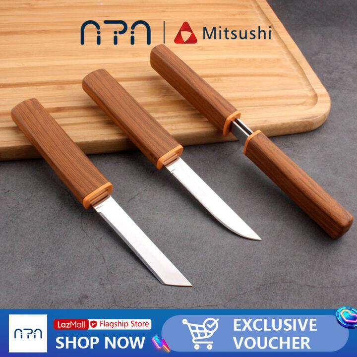Nipiin Kitchen Double Knife Fruit Knife Multipurpose Stainless Steel