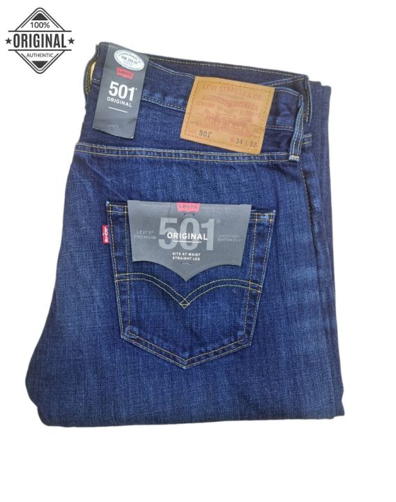 Original] Levis 501 Straight fit Button fly Jeans Authentic Vintage 501-1485  | Lazada