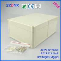 □✚☞ electronic enclosure project box (1 pcs) 204x143x78mm plastic waterproof enclosure Instrument box electronical junction box