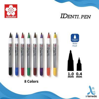 1pc Multicolor Sakura Waterproof Dual Point 1.0mm and 0.4mm Permanent Marker for Writing Materials