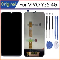 AAA Original VIVO Y35 Display With Frame replacement LCDs Repair reemplazo Parts