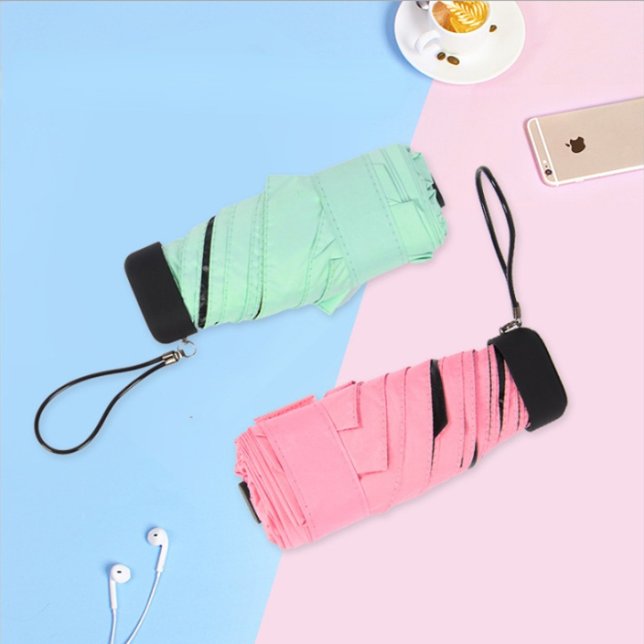 ร่มแบบพกพา-travel-women-parasol-rain-pocket-ร่ม-mini-sunshade-ร่มสำหรับผู้ชายน้ำหนักเบา-sun-6-folding-anti