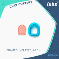 Framed Inflated Arch Shape Clay Cutters / Polymer Clay Cutter/ แม่พิมพ์กดดินโพลิเมอร์ทำต่างหูรูปทรงโค้งพองแบบมีกรอบ