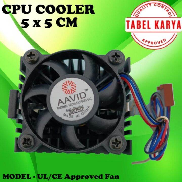 AAVID CPU Cooling Fan & Heatsink - 50mm Square Fan With TX3 3PIN Connector