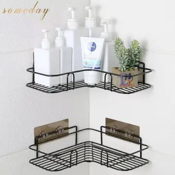 Stainless Steel Wall Mount Easy Install Bathroom Corner Shelves