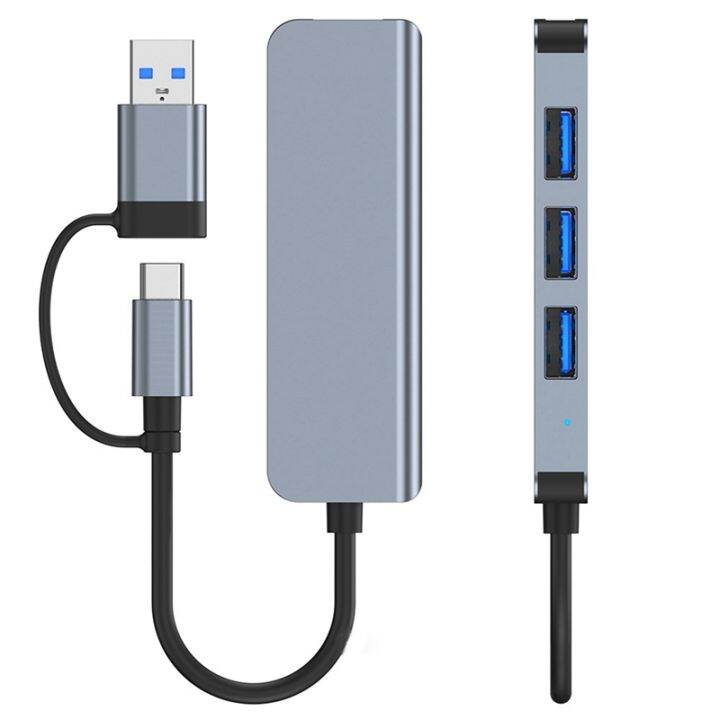 4-ports-usb-3-0-hub-type-c-adapter-usb-2-0-high-speed-transmission-multi-port-usb-splitter-expander-for-pc-computer