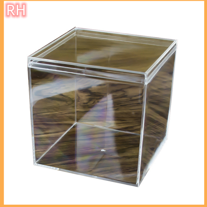 ranghe-กล่องพลาสติกใสสูงสี่เหลี่ยม-betta-กล่องแยกปลามินิคูนสไลม์คริสตัลโคลนบรรจุภัณฑ์
