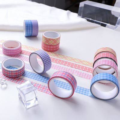 Hand Account Decoration Account Stickers Student DIY Paper Tape Colored Check Decorative Sticker