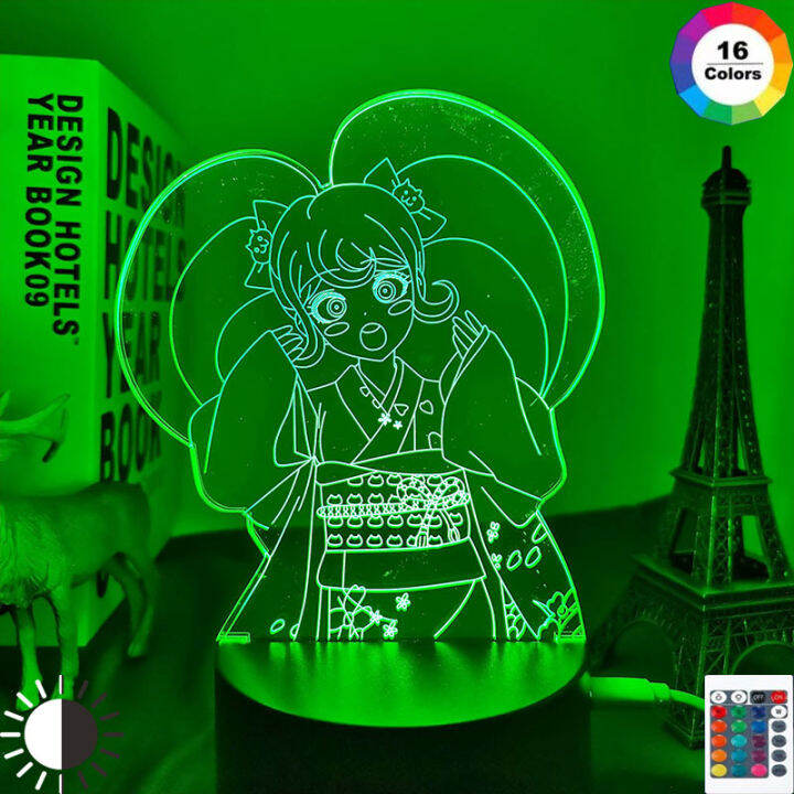 manga-danganronpa-hiyoko-saionji-led-lamp-for-child-bedroom-decor-night-light-birthday-gift-room-desk-anime-3d-light-danganronpa