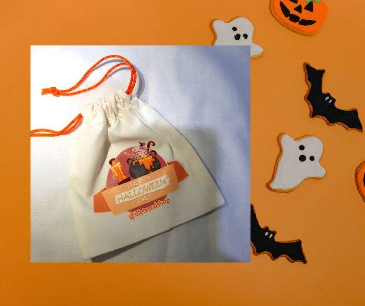 ถุงผ้า-ถุงของขวัญ-ฮาโลวีน-halloween-gift-bag