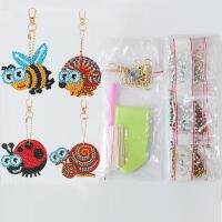 [COD] Painting Keychain Insect Four Pack Ornaments Double-sided Factory Sales