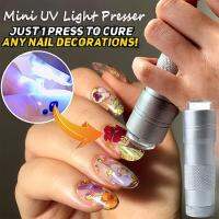 Peralatan Seni Kuku HELLHY หัวซิลิโคนแบนราบเครื่องเป่าเล็บ UV Led UV แบบพกพาโคมไฟเครื่องกดเล็บขนาดเล็ก