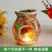 Candle aromatherapy lamp ornament dual purpose glass mosaic Candlestick essential oil lamp oil furnace aromatherapy lamp aromath