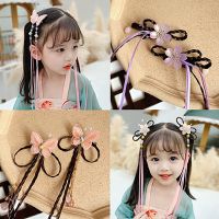 【hot】✱﹍  2 Pcs/Set Chinese Hairpin Bow Tassel Hair Hanfu Barrettes New Year Accessories