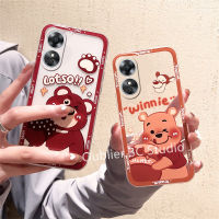 เคสโทรศัพท์ OPPOA38 OPPO A38 4G เคส ปลอกข้อเสนอร้อนดีไซน์ใหม่น่ารักน้ำผึ้งสตรอเบอร์รี่หมีการ์ตูนซิลิโคนใสโทรศัพท์มือถือกันกระแทกปกอ่อน Case 2023