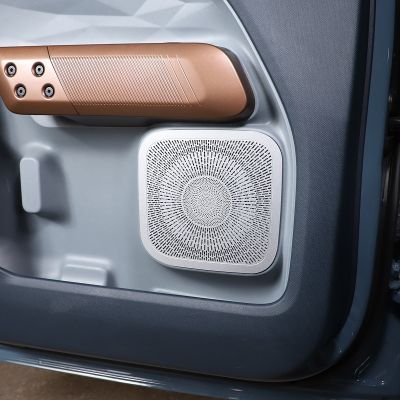 卍 Car Styling Car Interior Front Door Loudspeaker Cover Sticker Speaker Cover Trim Fit For Ford Maverick 2022 Accessories