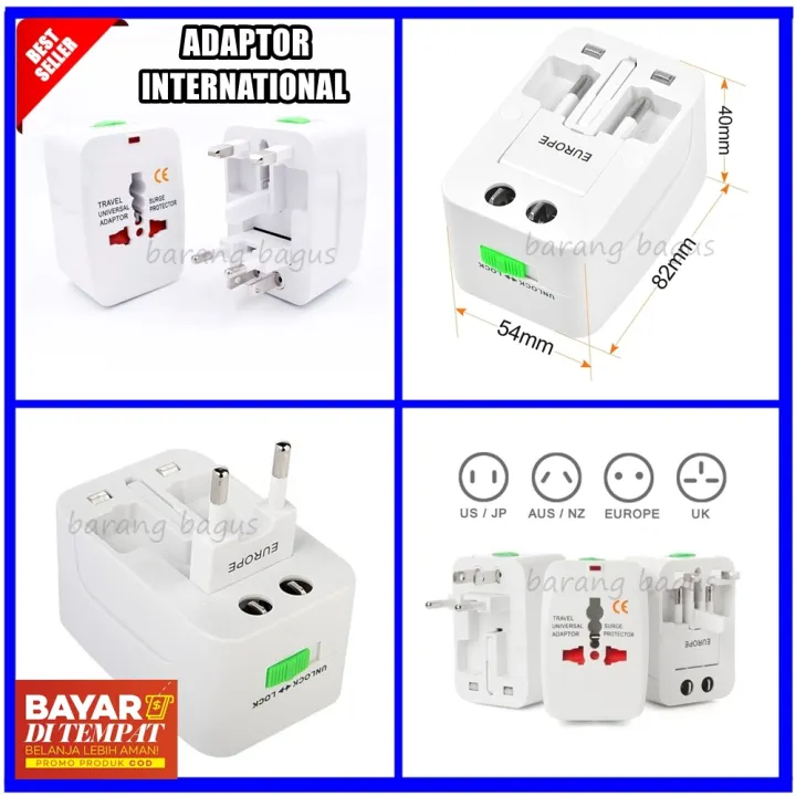 Universal International Adaptor / Adaptor International / Charger