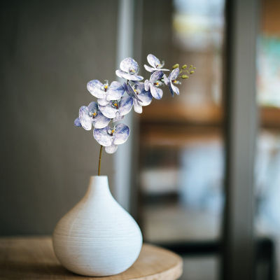 Sanwood®1 Pc DIY Charming ดอกไม้ประดิษฐ์ Butterfly Orchid ซิลิโคน Centerpieces ตารางดอกไม้จำลองของตกแต่งงานแต่งงาน