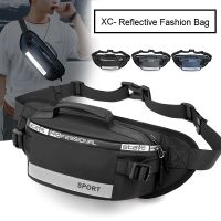 Trend Reflective Fashion Mens Chest Bag Men Fanny Pack Youth Hip Hop Handbag Waist Bag Waterproof Cool Unisex Bags Shoulder